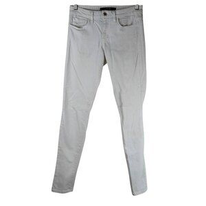 Joes Jeans Womens W26 The Skinny White Denim Pants Cotton Blend